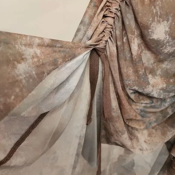 Dolls Kill Darker Wavs Fairy Dress With Edgy Lace-Up Tie-Dye Size S NWOT - Picture 3 of 5